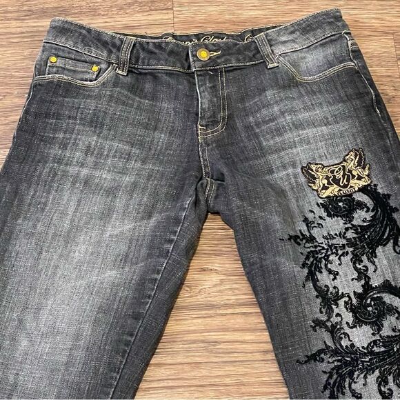 Vintage G-Unit Bootleg Jeans Faded Gray Wash Size 7 - Picture 2 of 13